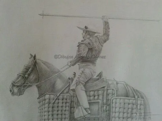 Dibujos Alfonso Gómez: Picador. 30x42 cms. Lápiz