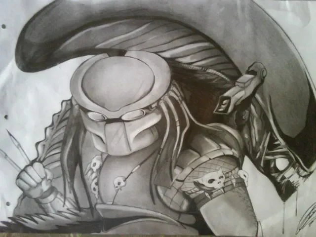 Alien vs predator para dibujar - Imagui