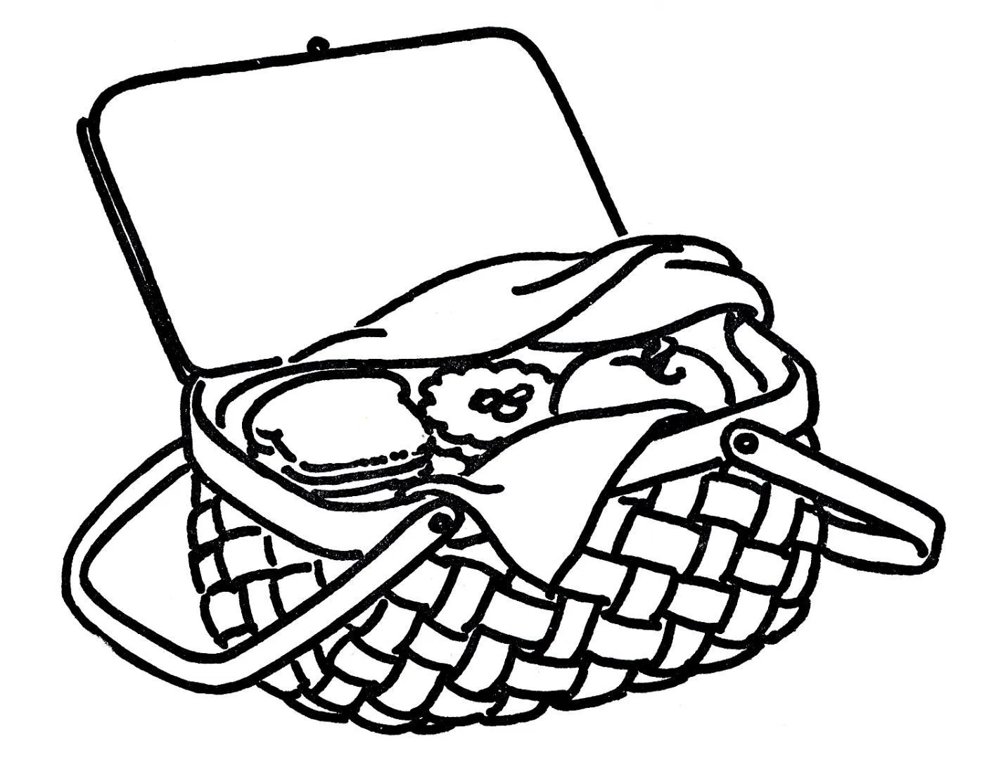 Dibujos de alimentos para colorear
