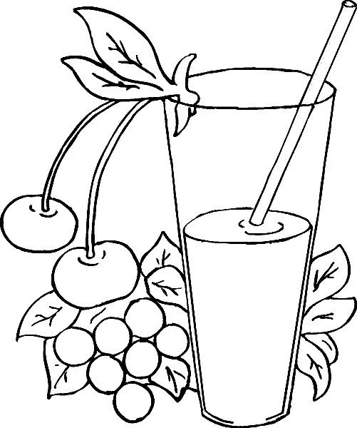 Dibujos de jugos para colorear - Imagui
