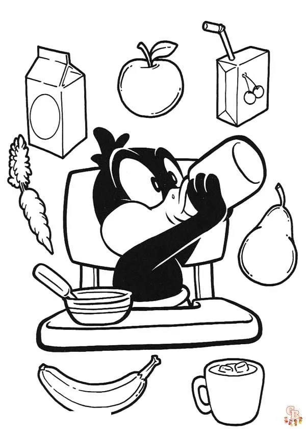 Dibujos de Alimentos Saludables para Colorear Gratis, Imprimibles y Fáciles