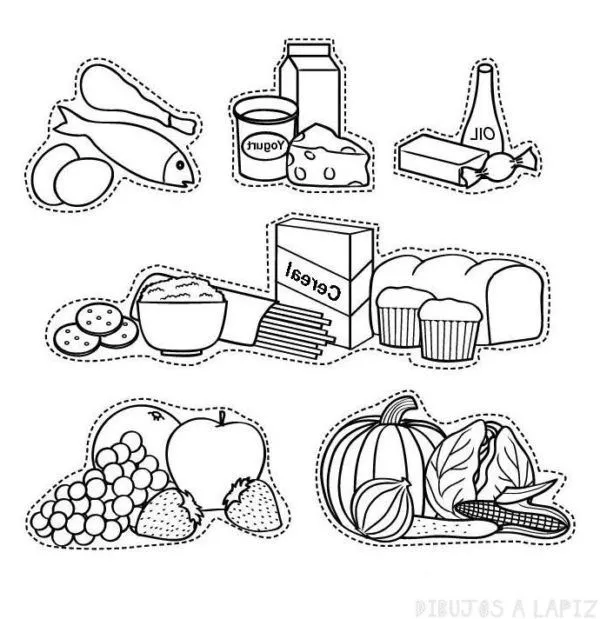 ᐈ Dibujos de Alimentos【TOP】Ricos alimentos para colorear ᐈ Dibujos de Alimentos【TOP】Ricos alimentos para colorear