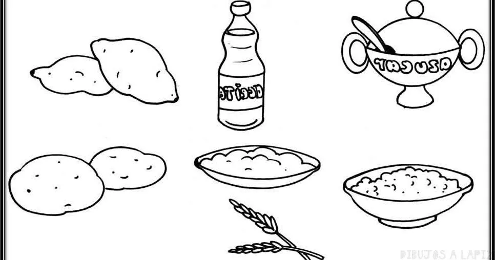 ᐈ Dibujos de Alimentos【TOP】Ricos alimentos para colorear ᐈ Dibujos de Alimentos【TOP】Ricos alimentos para colorear