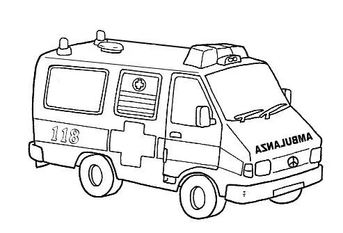 Dibujos de ambulancias para colorear e imprimir - Imagui