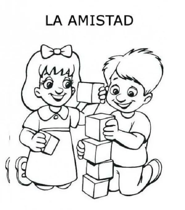 Dibujos de amistad para colorear, descargar e imprimir | Colorear imágenes Dibujos de amistad para colorear, descargar e imprimir | Colorear imágenes