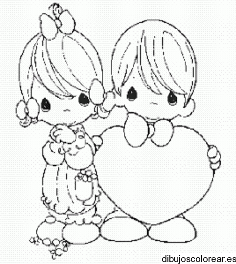 Dibujos para colorear de momentos preciosos del amor y la amistad ...