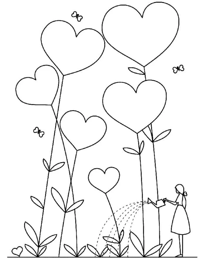 Dibujos de Amor para Colorear. 100 bellas imágenes gratis Dibujos de Amor para Colorear. 100 bellas imágenes gratis