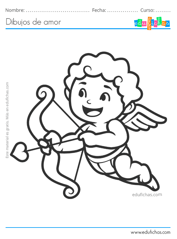 Dibujos de Amor para Colorear. Pinter el Día de San Valentín. PDF Dibujos de Amor para Colorear. Pinter el Día de San Valentín. PDF