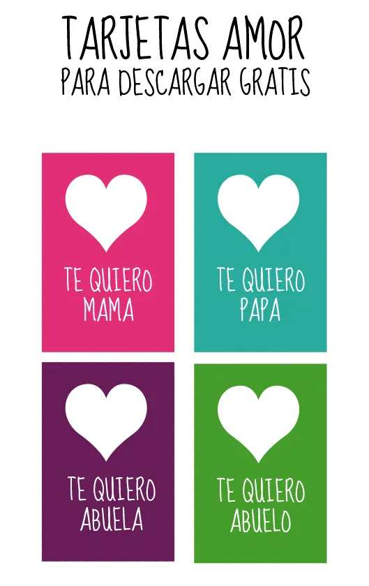 Dibujos para Colorear: Tarjetas de amor para imprimir