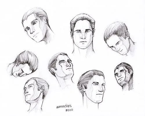 Dibujos de rostros de hombres - Imagui