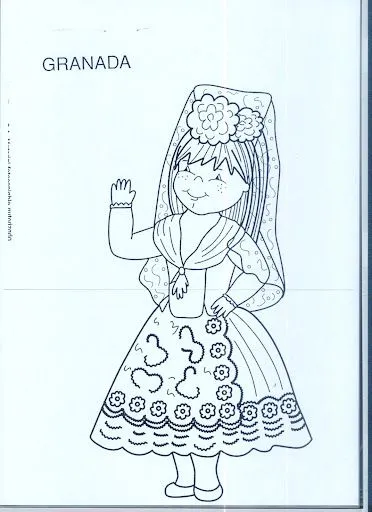 DIBUJOS DE ANDALUCIA Y SUS TRAJES TIPICOS PARA PINTAR DIBUJOS DE ANDALUCIA Y SUS TRAJES TIPICOS PARA PINTAR