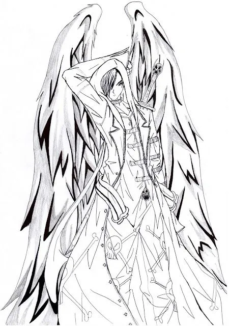 Imagenes para dibujar a lapiz de angeles - Imagui