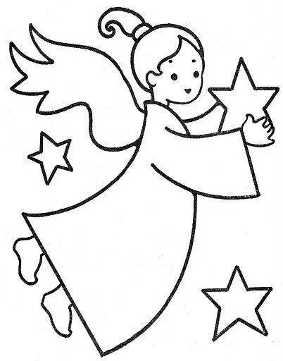 Dibujos de angeles para colorear e imprimir - Imagui