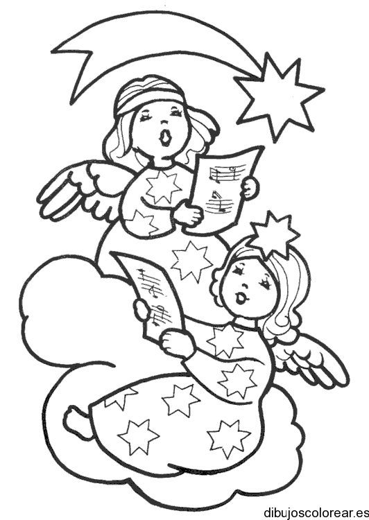Dibujos de Angeles | Dibujos para Colorear