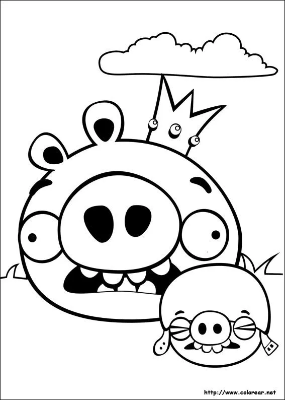 Dibujos de Angry Birds para colorear en Colorear.net