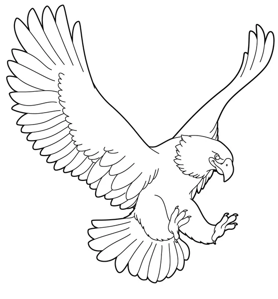 Dibujos animados de animales - águila salvaje — Foto stock ... Dibujos animados de animales - águila salvaje — Foto stock ...