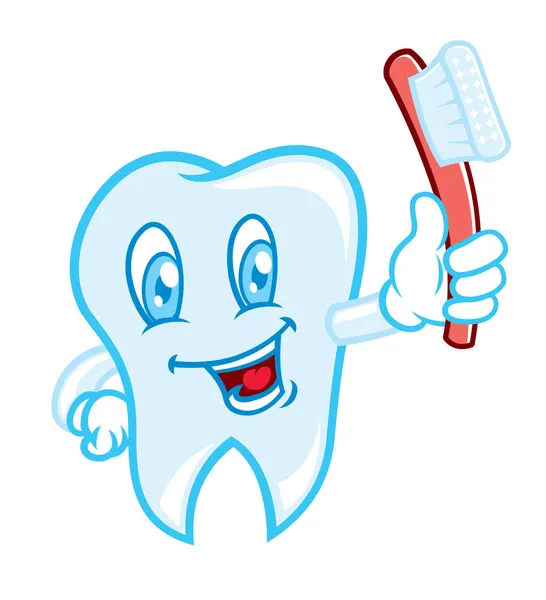 Dibujos animados de cepillado de dientes — Vector stock © mhatzapa ... Dibujos animados de cepillado de dientes — Vector stock © mhatzapa ...