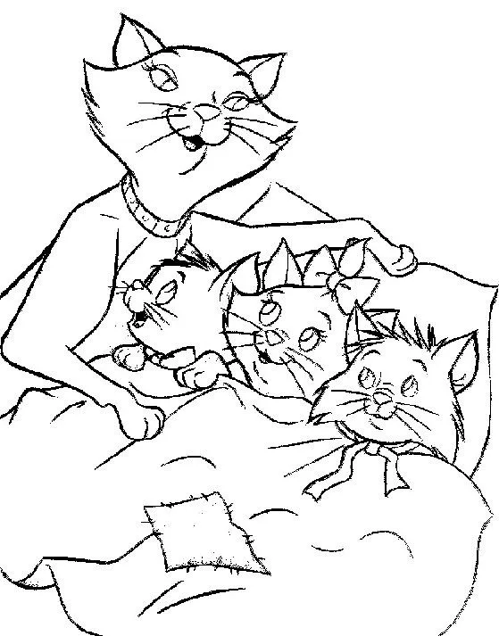 Dibujos animados para colorear: Aristogatos para colorear Dibujos animados para colorear: Aristogatos para colorear