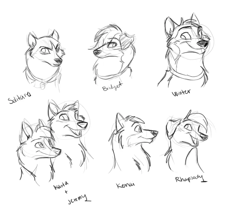 Dibujos animados para colorear: Balto para colorear