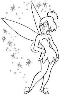 Dibujos animados para colorear: Campanilla para colorear Dibujos animados para colorear: Campanilla para colorear