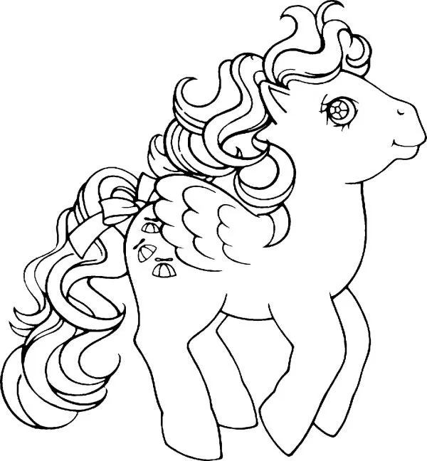 Dibujos animados para colorear: Mi pequeño pony para colorear