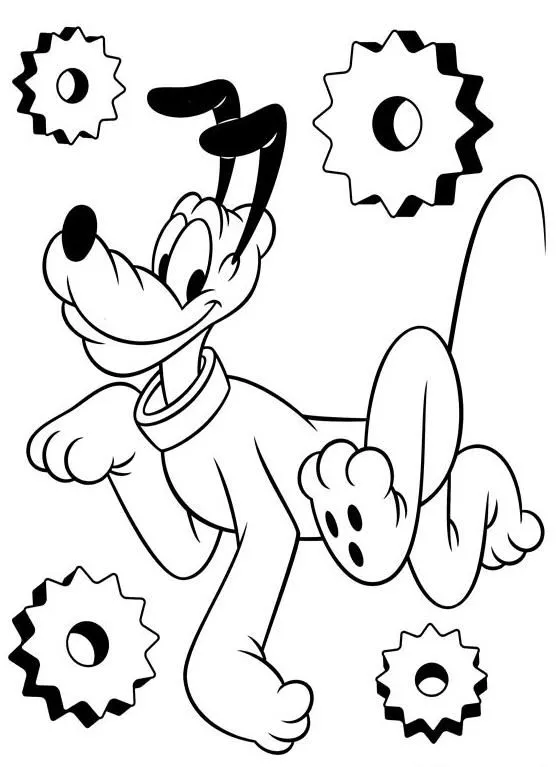 Dibujos animados para colorear: Pluto para colorear