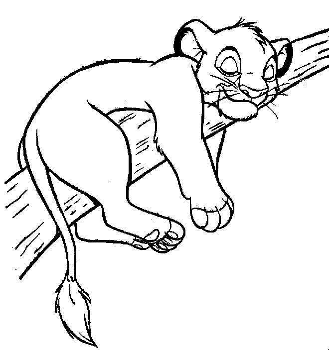 Dibujos animados para colorear: Rey León para colorear Dibujos animados para colorear: Rey León para colorear