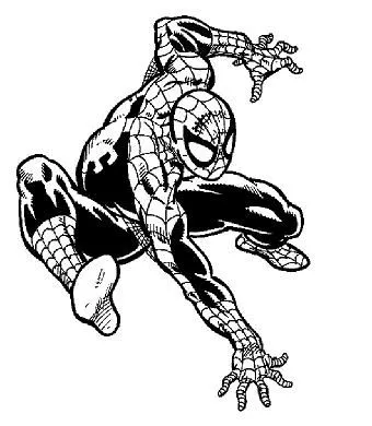 Dibujos animados para colorear: Spiderman para colorear