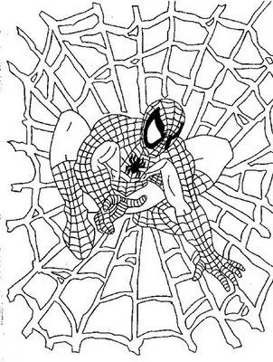 Dibujos animados para colorear: Spiderman para colorear