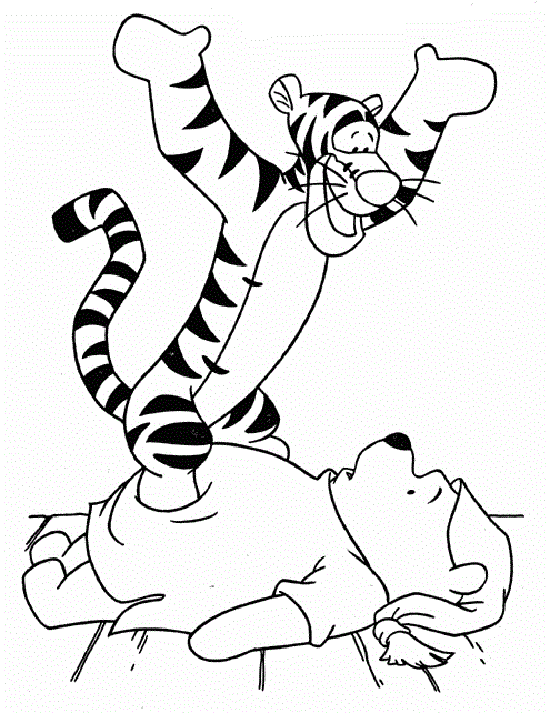 Cultura Infantil: Tigger para colorear
