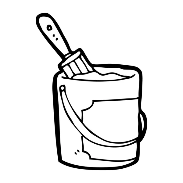 dibujos animados de cubo de pintura — Vector stock ... dibujos animados de cubo de pintura — Vector stock ...