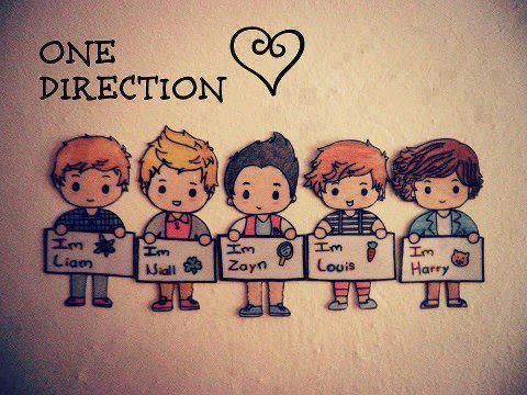 dibujos-animados-de-one-direction-con-pancartas-sobre-ellos.jpg ...