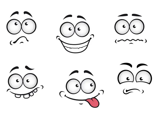 Dibujos animados emociones caras — Vector stock © Seamartini #10459063