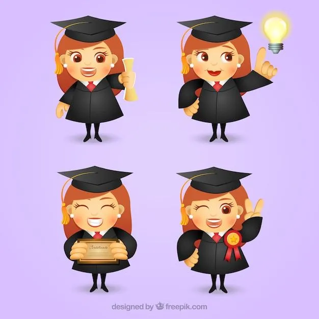 De dibujos animados de la graduación | Descargar Vectores gratis De dibujos animados de la graduación | Descargar Vectores gratis