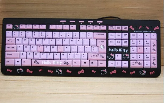 De dibujos animados Hello Kitty teclado y ratón Combo para ... De dibujos animados Hello Kitty teclado y ratón Combo para ...