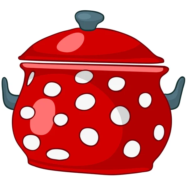 dibujos animados hogar cocina olla — Vector stock © rastudio #9099449