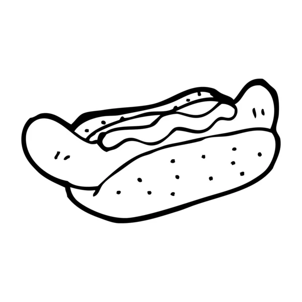 Dibujos animados de Hot Dog — Vector stock © lineartestpilot #19584749