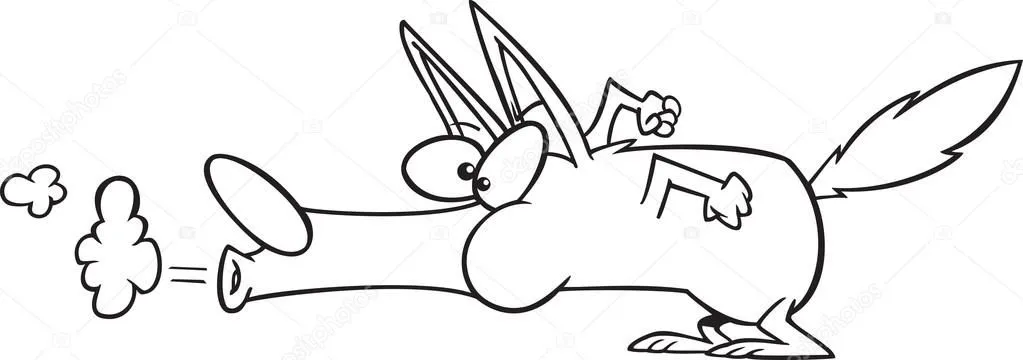 dibujos animados de lobo feroz que sopla — Vector stock ... dibujos animados de lobo feroz que sopla — Vector stock ...