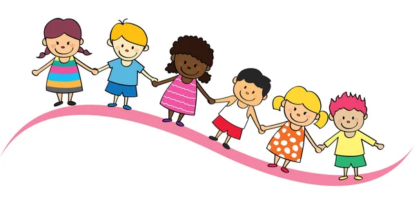 Dibujos animados de niños felices — Vector stock © mhatzapa #81209528 Dibujos animados de niños felices — Vector stock © mhatzapa #81209528