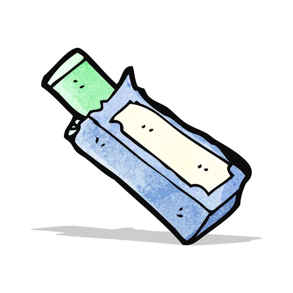 dibujos animados de paquete de goma de mascar — Vector stock ...