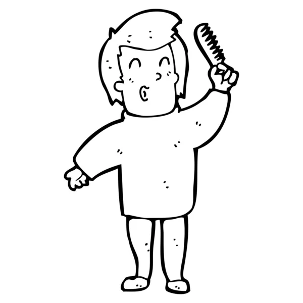 Dibujos animados de pelo peinado hombre — Vector stock ... Dibujos animados de pelo peinado hombre — Vector stock ...
