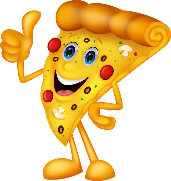 Dibujos animados de pizza — Vector stock © tigatelu #37157941