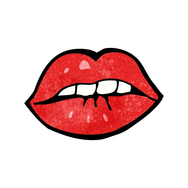 Dibujos animados sexy labios rojos — Vector stock ...