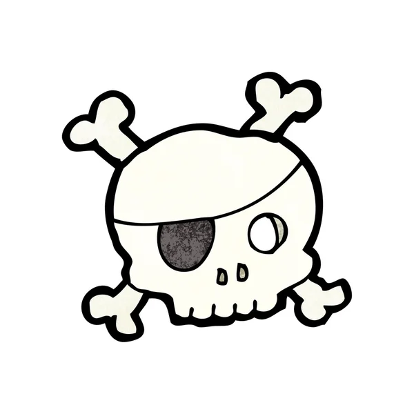 Dibujos animados de signo de calavera espeluznante — Vector stock ... Dibujos animados de signo de calavera espeluznante — Vector stock ...