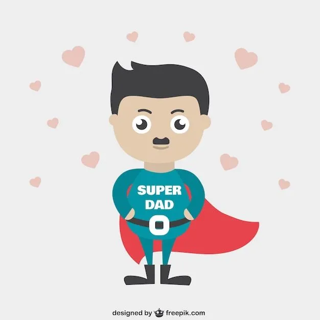 Dibujos animados super papá | Descargar Vectores gratis Dibujos animados super papá | Descargar Vectores gratis