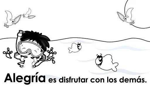 Dibujos animados de los valores para colorear - Imagui