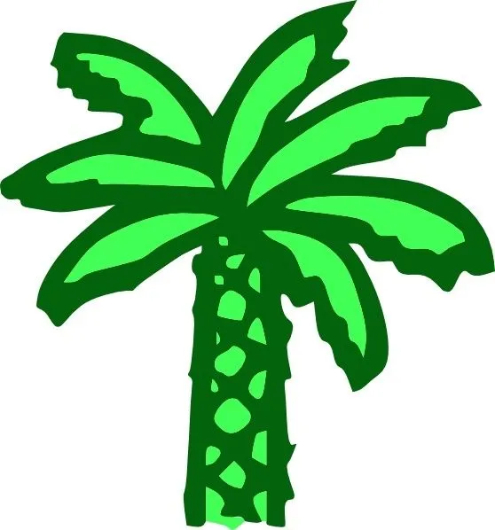  ... de imágenes prediseñadas >> Dibujos animados verde palmera clipart