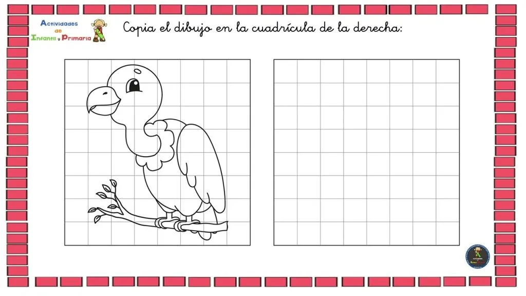 Dibujos de animales en cuadrícula para trabajar la lateralidad y la orientación espacial Dibujos de animales en cuadrícula para trabajar la lateralidad y la orientación espacial