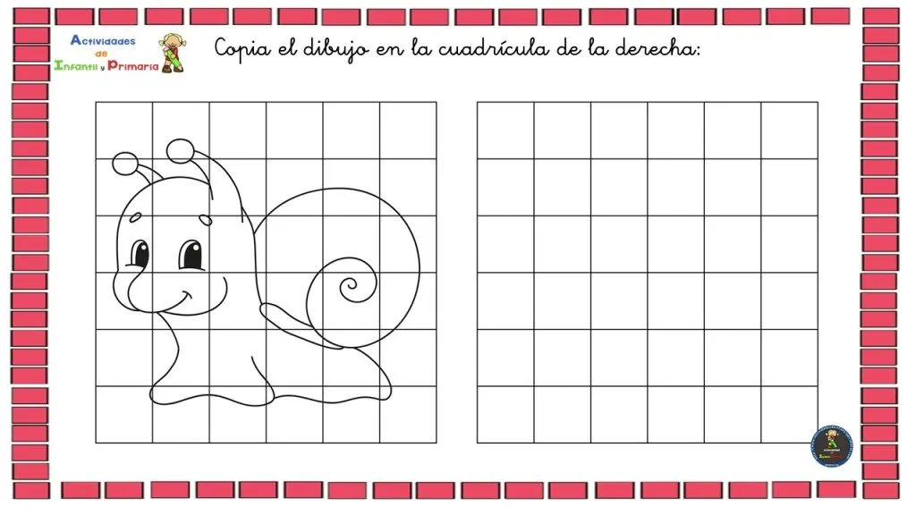 Dibujos de animales en cuadrícula para trabajar la lateralidad y la orientación espacial Dibujos de animales en cuadrícula para trabajar la lateralidad y la orientación espacial