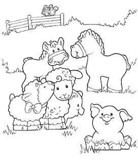Grupo de animales para colorear - Imagui